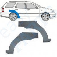 Reparatiepaneel achterspatbord voor Fiat Palio Weekend 1997-2001 / Links + Rechts / Set 9941