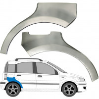 Reparatiepaneel dorpel + achterspatbord voor Fiat Panda 2003-2012 / Links + Rechts / Set 6496