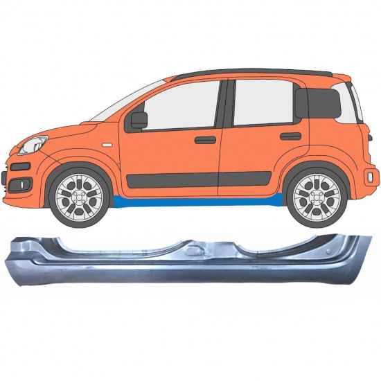 Volledige dorpel voor Fiat Panda 2012- / Links 6499