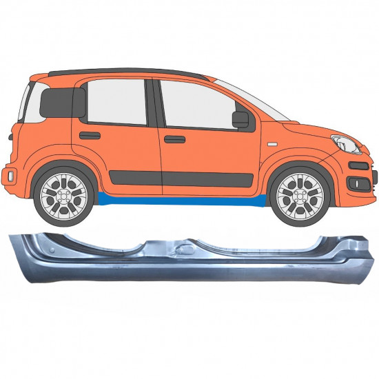 FIAT PANDA 2012- VOL DORPEL REPARATIEPANEEL / RECHTS