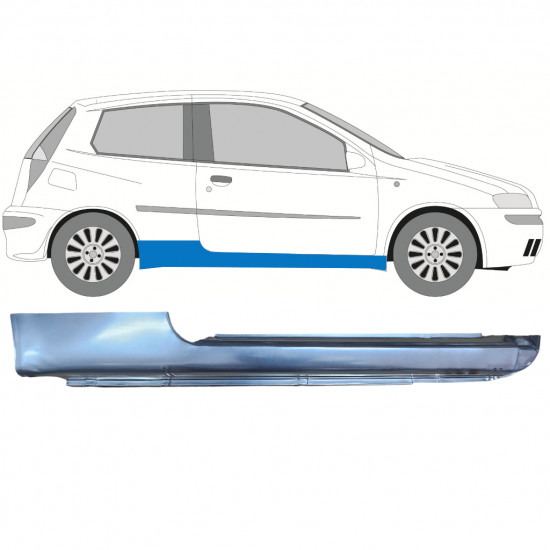 FIAT PUNTO 2 1999-2010 3 DEUR DORPEL REPARATIEPANEEL / RECHTS