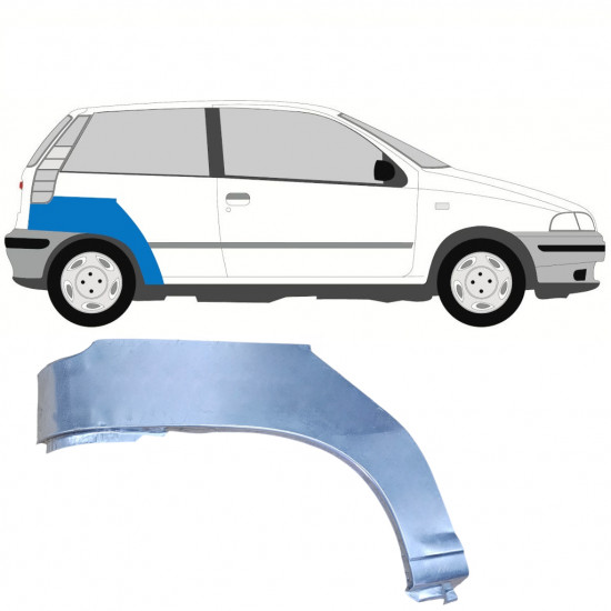 FIAT PUNTO 1 1993-1999 3 DEUR WIELKAST REPARATIE PANEEL / RECHTS