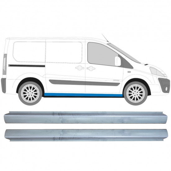 Reparatie dorpel voor Fiat Scudo Dispatch Expert 2007- / Links + Rechts / Set 10446