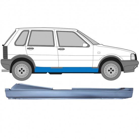 FIAT UNO 1983-2002 DORPEL REPARATIEPANEEL / RECHTS