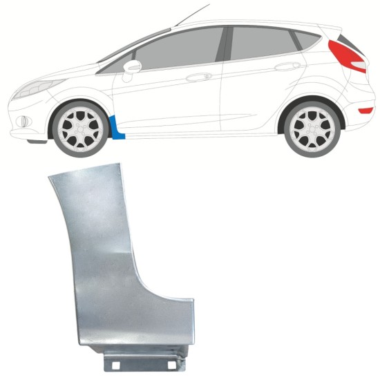 Reparatiepaneel voorspatbord voor Ford Fiesta 2008-2017 / Links 15778