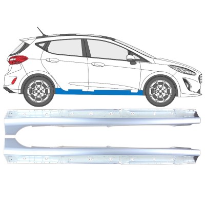 Volledige dorpel voor Ford Fiesta 2017-2023 / Links + Rechts / Set 16268
