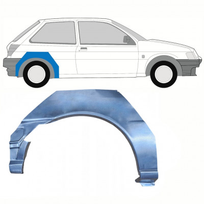 Reparatiepaneel achterspatbord voor Ford Fiesta 1989-1995 / Rechts 8745