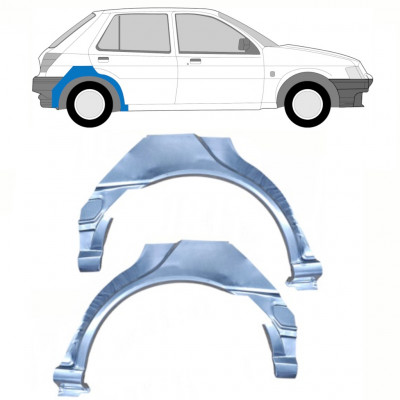 Reparatiepaneel achterspatbord voor Ford Fiesta 1989-1995 / Links + Rechts / Set 10526