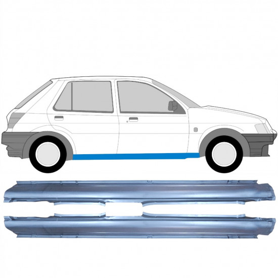 Volledige dorpel voor Ford Fiesta 1989-1995 / Links + Rechts / Set 10499