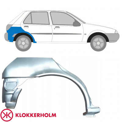 Reparatiepaneel achterspatbord voor Ford Fiesta 1995-1999 / Rechts 11021