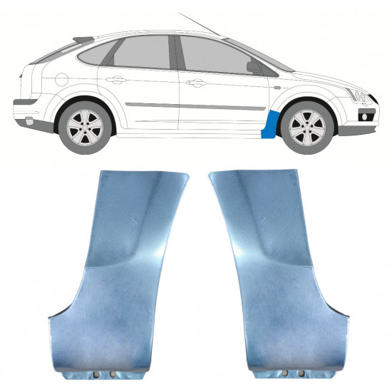 Reparatiepaneel voorspatbord voor Ford Focus 2004-2011 / Links + Rechts / Set 9857