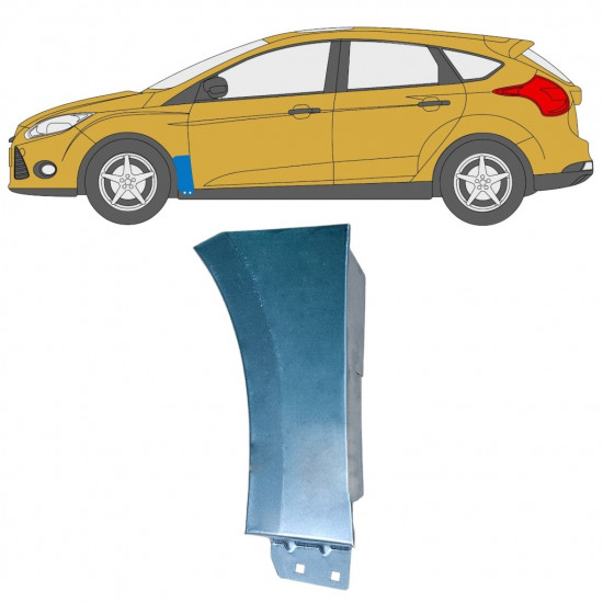 Reparatiepaneel voorspatbord voor Ford Focus 2010-2018 / Links 12873