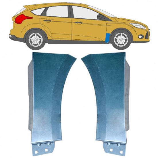 Reparatiepaneel voorspatbord voor Ford Focus 2010-2018 / Links / Rechts / Links + Rechts / Set 12874