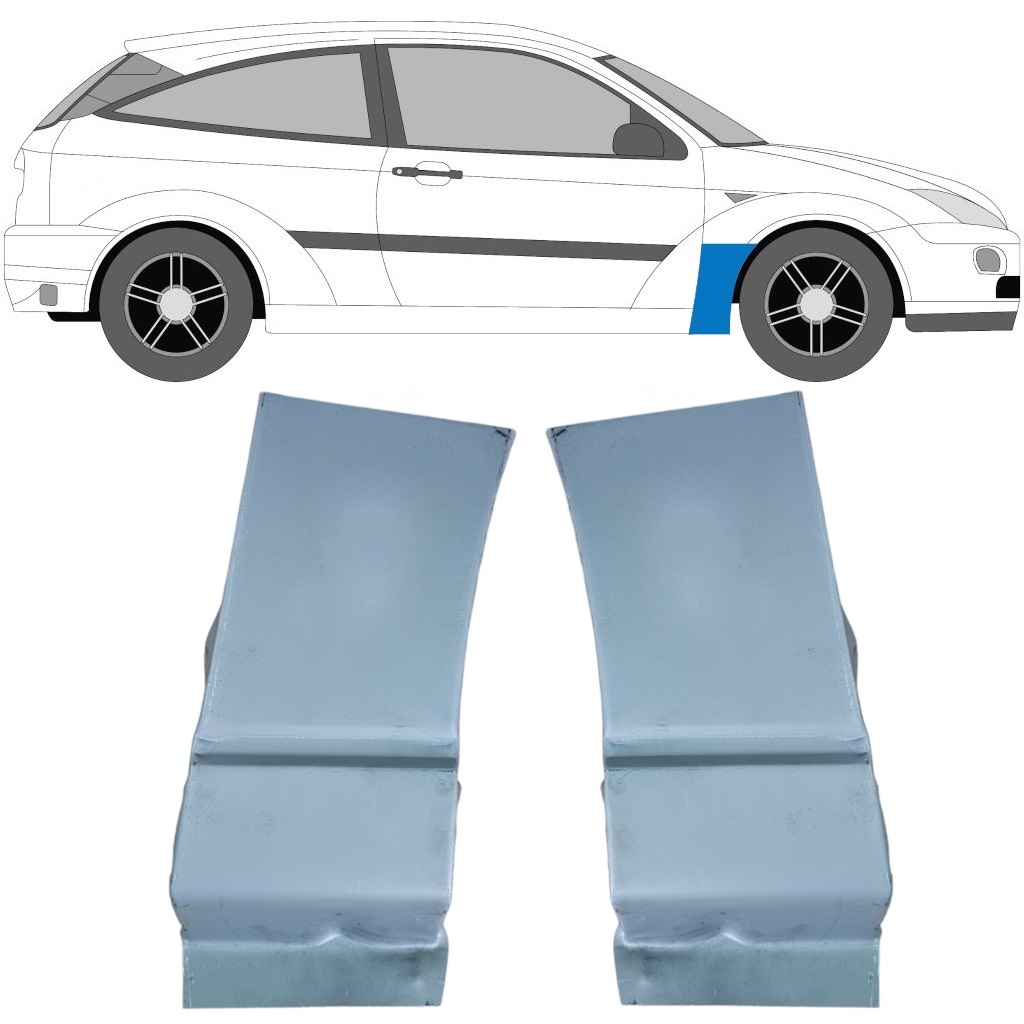 Reparatiepaneel Voorspatbord Voor Ford Focus 1998-2004 / Links + Rechts / Set 9615
