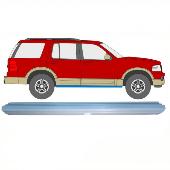 FORD EXPLORER 2001-2010 DORPEL REPARATIEPANEEL / RECHTS = LINKS