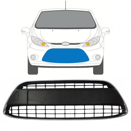 FORD FIESTA 2008-2013 VOOR BUMPER GRILLE