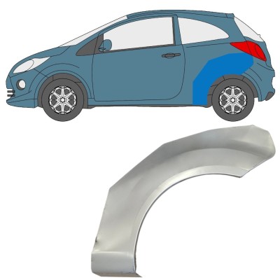 Reparatiepaneel achterspatbord voor Ford Ka 2008-2016 / Links 15064