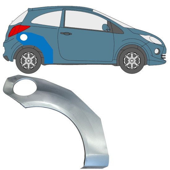 Reparatiepaneel achterspatbord