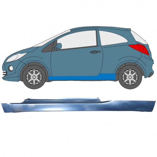 Reparatie dorpel voor Ford KA 2008-2016 / Links 12043