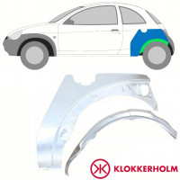 Binnen + buiten reparatiepaneel achter spatbord voor Ford KA 1996-2008 / Links / Set 10776