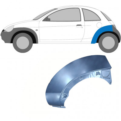 Reparatiepaneel achterspatbord voor Ford KA 1996-2008 / Links 6605