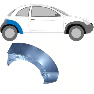 Reparatiepaneel achterspatbord voor Ford KA 1996-2008 / Rechts 6604