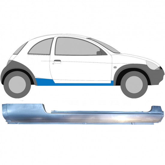 Volledige dorpel voor Ford KA 1996-2008 / Rechts 6602