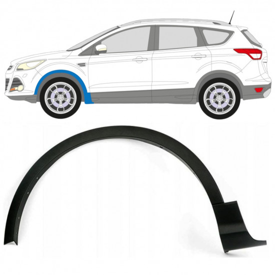 Spatbord sierlijst wielkast voor Ford Kuga 2013-2016 / Links 7926