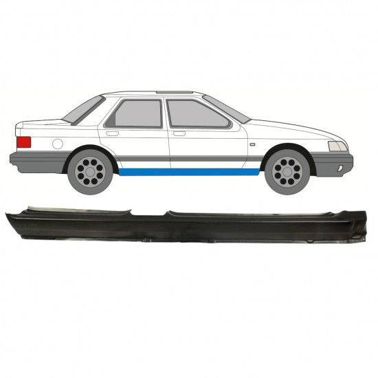 Volledige dorpel voor Ford Sierra 1982-1993 / Rechts 7440