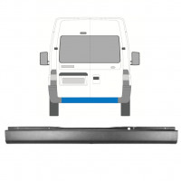 Achterbumper voor Ford Transit 2000-2013 8936