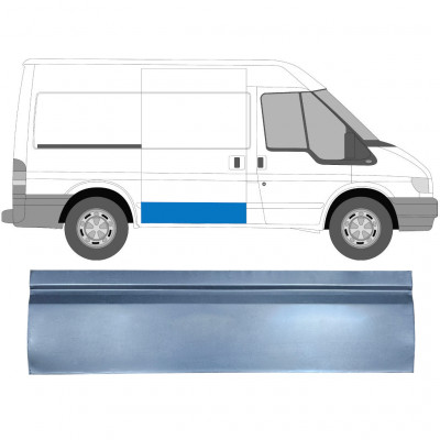 FORD TRANSIT 2000-2013 KORTE WIELBASIS SCHUIFDEUR BUITEN PANEL