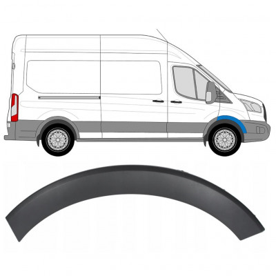 FORD TRANSIT 2014- VOORZIJDE FENDER ZIJSTRIP / RECHTS