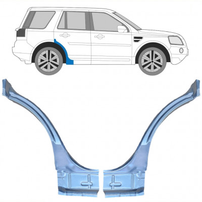 Reparatiepaneel achterspatbord voor Land Rover Freelander 2006-2015 / Links + Rechts / Set 10659