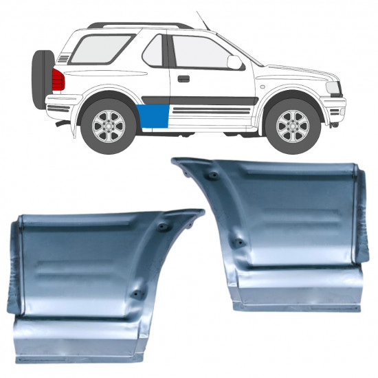 Reparatiepaneel achterspatbord voor Opel Frontera B 1999-2002 / Links / Rechts / Links + Rechts / Set 12833