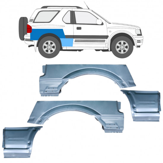 Reparatiepaneel set voor Opel Frontera B 1999-2002 / Links / Rechts / Links + Rechts / 12839