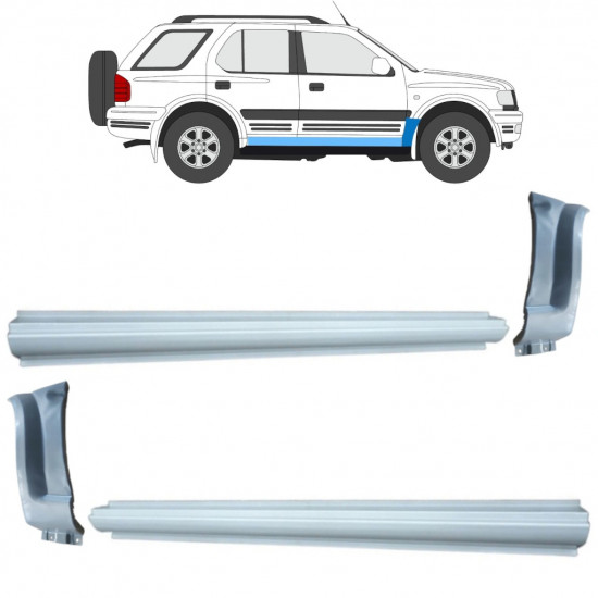 OPEL FRONTERA B 1999-2002 REPARATIEPANEEL VOORVLEUGEL + DORPEL REPARATIEPANEL / LINKS + RECHTS