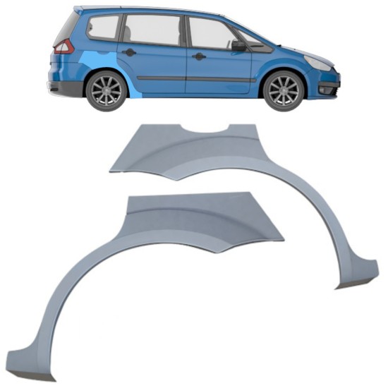 Reparatiepaneel achterspatbord voor Ford Galaxy 2006-2015 / Links + Rechts / Set 16924