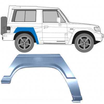 HYUNDAI GALLOPER 1991- 3 DEUR WIELKAST REPARATIE PANEEL / RECHTS