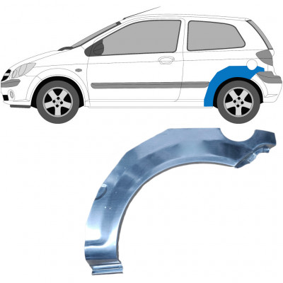 HYUNDAI GETZ 2002-2010 3 DEUR WIELKAST REPARATIE PANEEL / LINKS