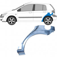 Reparatiepaneel achterspatbord voor Hyundai Getz 2002-2010 / Links 6661