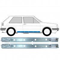 Binnenste reparatie dorpel voor VW Golf 2 1982-1992 / Links + Rechts / Set 11027