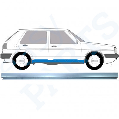 VW GOLF 2 1982- 5 DEUR DORPEL REPARATIEPANEEL / RECHTS