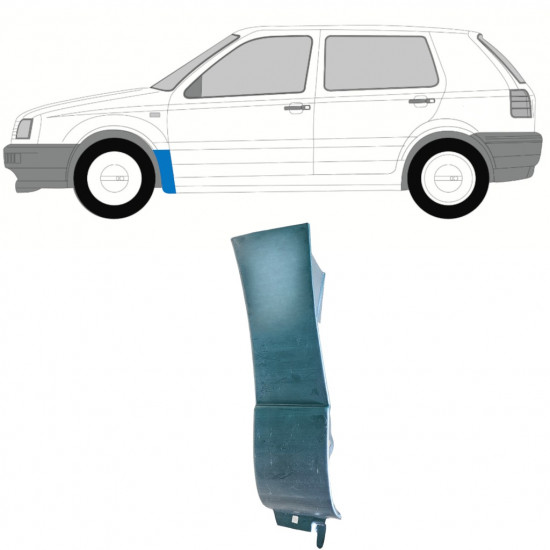 Reparatiepaneel voorspatbord voor Volkswagen Golf 3 1991-1998 / Links 12978