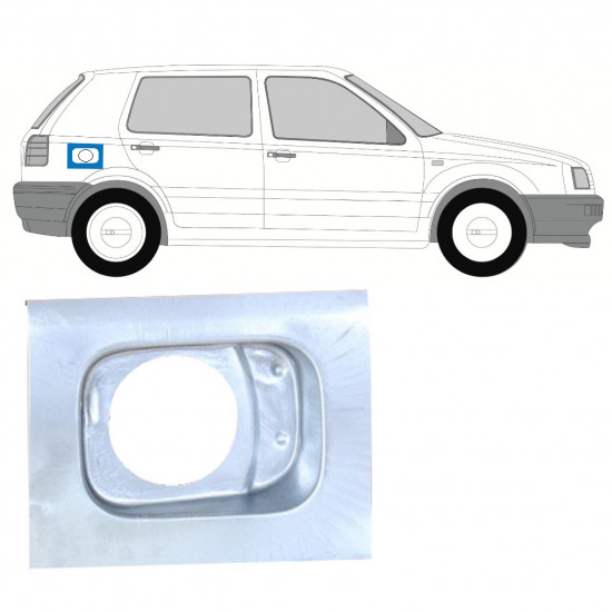 VOLKSWAGEN GOLF 3 1991- REPARATIEPANEEL BRANDSTOFGAT