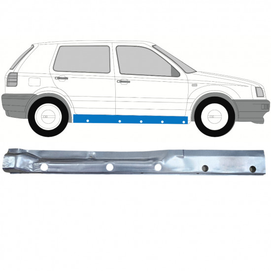 VOLKSWAGEN GOLF 3 1991- INTERNE REPERATIEPANEEL / RECHTS