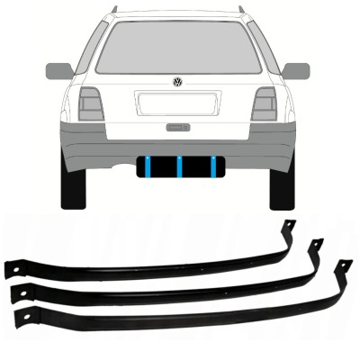 Brandstoftank klemmen voor Volkswagen Golf 3 1991-1998 / COMBI 9366