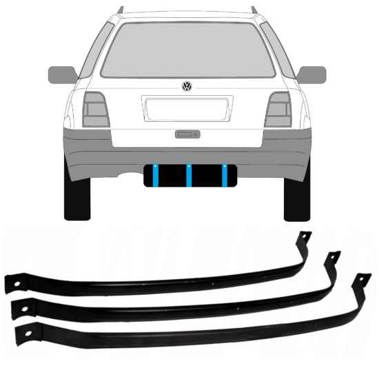 Brandstoftank klemmen voor Volkswagen Golf 3 1991-1998 / COMBI 9366
