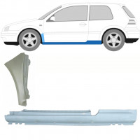 VW GOLF 4 1997- 3 DEUR DORPEL REPARATIEPANEEL + VOORSPATBORD REPARATIEPANEEL / LINKS