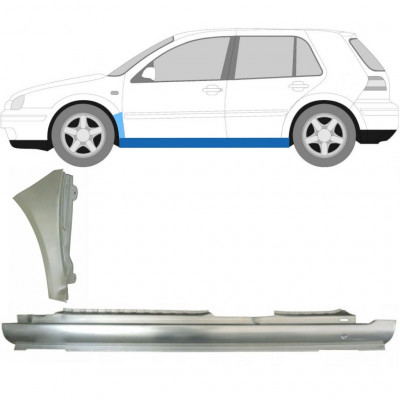 VW GOLF 4 1997- 5 DEUR DORPEL REPARATIEPANEEL + VOORSPATBORD REPARATIEPANEEL / LINKS