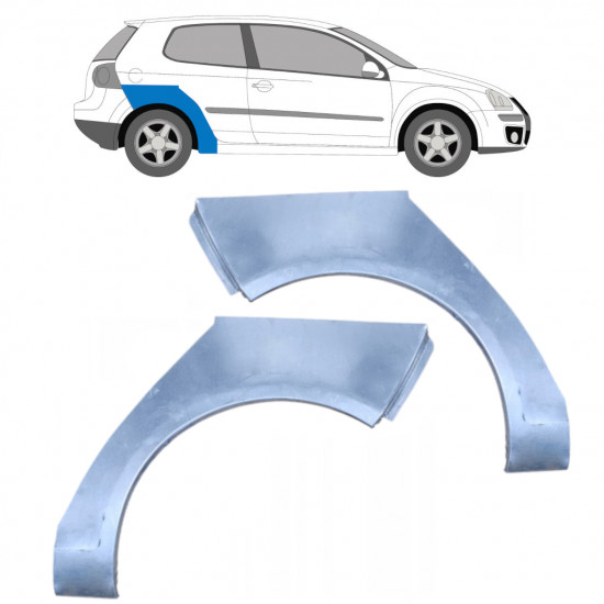 Reparatiepaneel achterspatbord voor VW Golf 5 2003-2009 / Links + Rechts / Set 9487